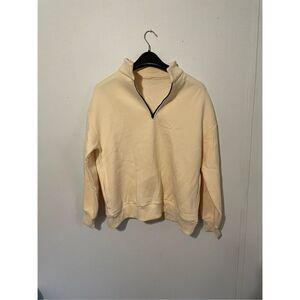 No Brand Men’s Medium Tan Oversized 1/4 Zip Jacket Coat NWOT